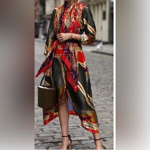 Zara blogger favorite ❤️ Multicolor Long Sleeve Dress